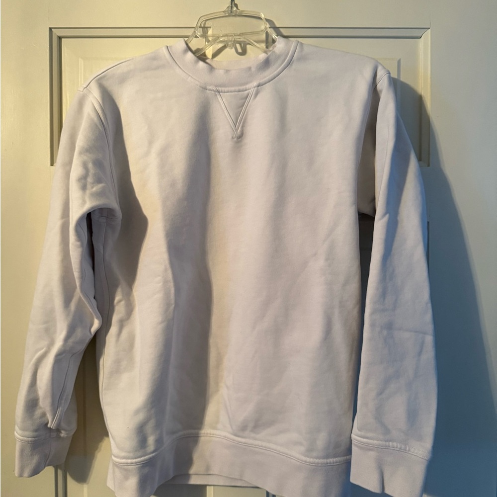 lululemon athletica White Sweatshirt Classic Crewneck